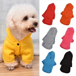 Hundkläder Hoodies Kläder borstade tröja Petkläder för små hundar Valpkattdräkt Chihuahua Bulldog Shirt Accessories