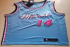 Mens Tyler Herro Top 202020 ViceWave Stitched Jersey Light Blue New store big premium fee Original factory quality is good5331634