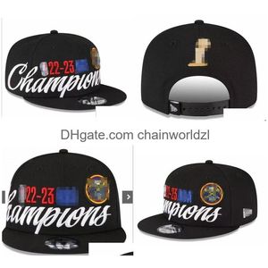 2023 Finali della squadra di basket Champions Cappello Snapback da uomo Cappellini regalo Consegna drop Dh1Wl