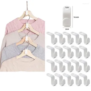 Hangers Mini Clothes Hanger Hooks Space Saving Closet Connector Hook Cascading Plastic Extender Clips Wardrobe Organizer