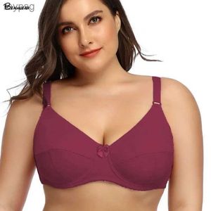 Bras Bras Beauwear Pure Color Plain Large Size Bra with wire for women non-padded bralette for big breast C D E F cup bras YQ240203