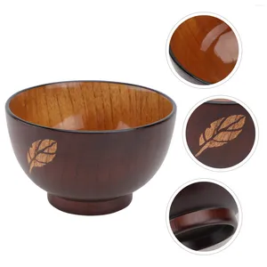 그릇 1pc 부엌 단단한 나무 그릇 크리에이티브 잎 나무 장식 (커피)