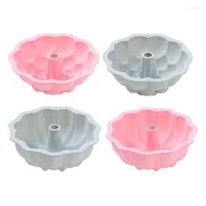 Stampi da forno 6 pollici Steamable Fiore rotondo Strumento in silicone a forma di fiore Savalin Pan intrecciato in chiffon Stampo per torta di pane fai da te