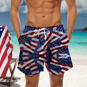 Mäns shorts Mens Independence Day Digital Board for Men Big and Tall Swim Father Son