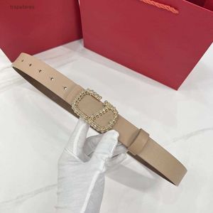 Designer Belt Cowhide Belts For Women Luxury Diamond Retro Classics Pin Needle Buckle Bredd 3.0 Storlek 95-115 cm Trendy Casual Fashion Versatile Gift 8QJV 8QJV