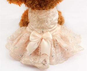 Arimipet cekiny Haftowe sukienki dla psów sukienki ślubne księżniczki dla psów 6073009 Pet Tutu Spódnica XS S M L XL286V7859513