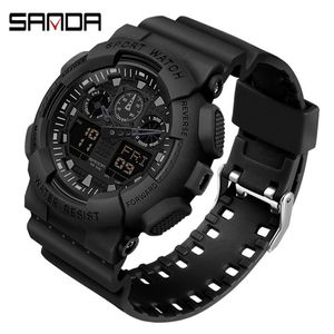 SANDA 2021 Digital Watch Men's Sport Watches for Men Waterproof Clock Outdoor Wristwatch Male Relogio Digital Masculino X0524225N