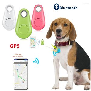 Cão vestuário pet inteligente gps tracker mini anti-perdido bluetooth localizador tracer para gato crianças carro carteira chave localizador colar acessórios