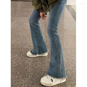 Women's Jeans High-waisted Medium Stretch Flare Pants Large Size Women Spring And Autumn Casual Full Length