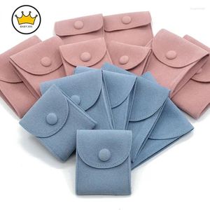 Jewelry Pouches Storage Bag Small Holder For Store Velvet Pouch Snap Ring Necklace Earrings