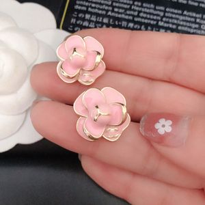 Designer Stud Earring Boutique Love Jewelry New Charm Love Gift Earrings Fashion Style Jewelry Birthday Gift Gold Plated Stainless Steel Flower Earrings Back Stamp