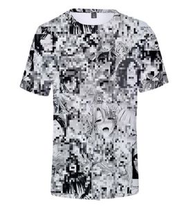 Ahegao 3D Tシャツ2019年夏アニメトップショートスリーブファッションTシャツヒップホップ半袖楽しいカジュアルTシャツT2001695276