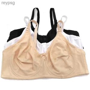 Bras Bras Cotton Bras Top Women Dame Lounge Bielizna Sexy Lace Big Bust 46 44 42 40 38 36 34 3/4 Cup B C D E F Bamboo vs Push Up BH Demi C21 YQ240203