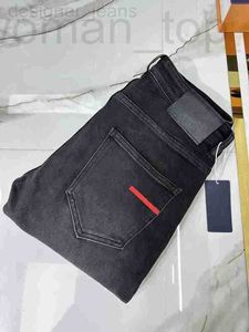 Jeans masculinos designer designer 2023 novo outono e inverno jeans masculino confortável estiramento algodão misturado lápis calças marca de luxo topo sg9w yqe9 wxpq