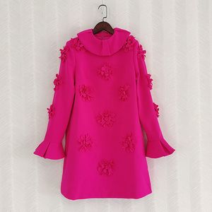 2001 XXL 2024 Runway Dress Spring Summer Dress Crew Neck Long Sleeve Red Märke samma stil kvinnors klänning mode högkvalitativ yy