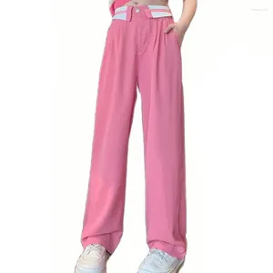 Trousers Girls Summer Pants Soft Cotton Girl Children Est Sweatpants Casual Style Kids Clothing 6 8 10 12 14