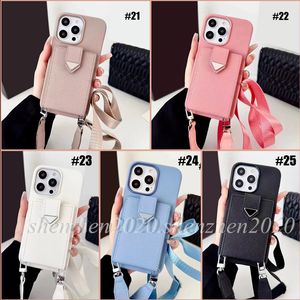 25 Options Brand Fashion Chain Strap Phone Cases Women's Phone Case Back Cover for ip 15 14 13 12 11 pro max