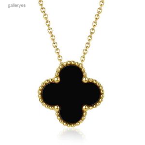 Luxury Design Clover Pendant Necklace Earring Jewelry Set for Women Gift 974E