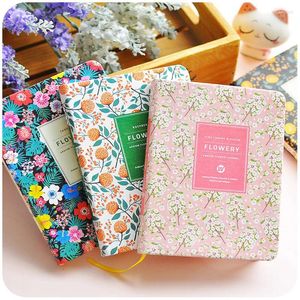 Bonito couro pu floral flor kawaii agenda livro diário planejador semanal caderno escola arte papelaria material de escritório