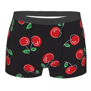 Underpants Men's Cherry Boxer Shorts Panties Soft Underwear Homme Novelty S-XXL