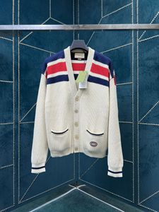 G Qualità Gussie Guui Guxci High 24SS Designer di lusso con cappuccio High Street Cotton Pullover Pullover Pullover Cardigan con cappuccio con cappuccio in lana in lana in giuria G1921 Patch CAS