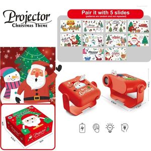 Night Lights Christmas Atmosphere Projector DIY Projection Pography Cute Lamp Glowing Kids Intelligence Toy