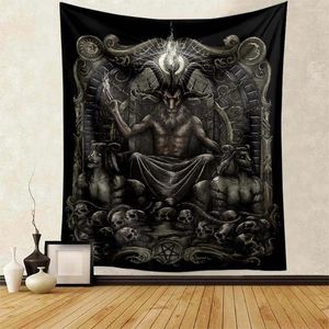 Arazzi Satan Demon Evil Tapestry Bar Club Man Cave Home Camera da letto Decorazione da parete Fashion Friend Regalo di compleanno