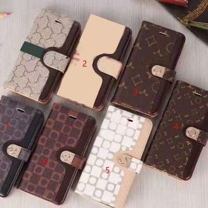 العلامة التجارية Wallet Phonecase Designer Attes for iPhone 14 Promax 13 12 11 Pro Max Xsmax XR X/XS Flip Leather Case Card Cover