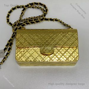 designer bag tote bag Flap Bag French Designer Gold and Silver Hardware Chain bags Classic Diamond Check Single Shoulder Crossbody wallet