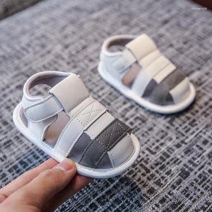 İlk Yürüyüşçüler 0-1 yaşında Doğan Bebek Erkek Kız Kızlar Sandalet Bebek Ayakkabı Sıradan Yumuşak Alt Slip Slip Nefes Alabası Pre Yürüteç
