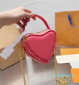 Projektantka mody to torby mini portfel miłość serce torebka torebka skórzana torebka łańcucha ciała