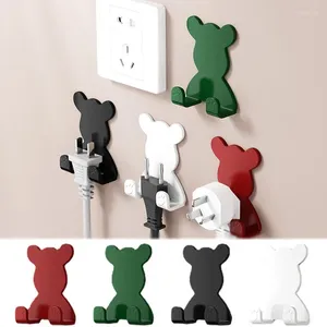 Ganci Forte Gancio autoadesivo Portaoggetti Doppia fila Simpatico orso Forniture Camera da letto Appeso a parete Porta Cucina Bagno Arredamento Multifunzionale