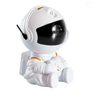 Night Lights Galaxy Star Projector Starry Sky LED Light Astronaut Lamp For Bedroom Decoration Luminaires Child Gift Atmosphere Lamps