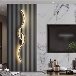 Simple Led Bedside Wall Sconce Lamp Design Long Stick Nordic Style Art Interior Wall Lights Light Fixture Night Lamps Home Decor