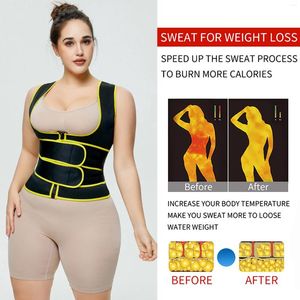 Women's Shapers Shape Set Right Hook And Loop Fasteners Adjustable Zipper Stomach In Corset Bodybuilding Large Size Violent Sweating Body
