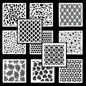 Baking Moulds 15 Style Biscuit Stencil Template 4.7inch Geometric Floral Pattern Cookies Cake Decorating Tool Fondant DIY Drawing