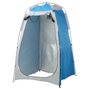 Namioty i schroniska Namiot ochrony prywatności Przenośny na świeżym powietrzu na plażę prysznicowa toaleta zmieniająca deszcz słoneczny z oknem