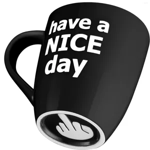 Tassen aus Keramik mit Aufschrift „Have A Nice Day“, Kaffeetasse für Erwachsene, Humor, Unisex, lustig, weißer Elefant, Geschenke für Erwachsene, Frauen, Männer, Ehefrau, Mutter, Vater, Freund