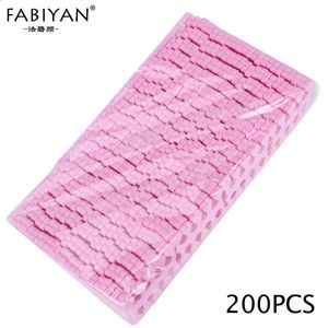 Pink 200pcs paznokcie 100 par separatory palców palce stopy gąbki miękki żel UV Beauty Tool