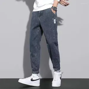 Herren Jeans Frühling Herbst Y2K Koreanische Vintage Harajuku Männer Männliche Kleidung Lose Casual Hosen Stretch Leggings Trend Alle Spiel Hosen