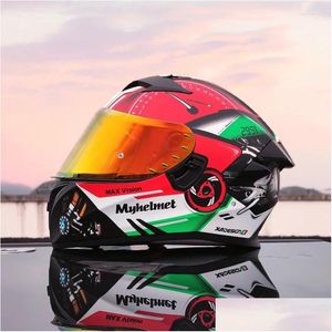 Capacetes de motocicleta Orz Fl Face Capacete Casco Moto Capacete Racing Casque Downhill Dot Appd Drop Delivery Automóveis Motocicletas Acesso Ot3Om