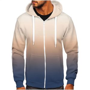 Zip Up Man Hoodie Autumnwinter Mens Yüksek Kaliteli Uzun Kollu Kıyafetler Büyük Boy Erkek Fermuar Kaput Sweatshirt Kore Tarzı Hoody 240201