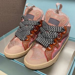 designer skor läder trottoarkant vit elfenben casual beige rosa svart grå multicolor blå mörkgrön ljus graffiti män kvinnor sneakers storlek 36-45