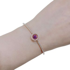 Swarovskis Bracelet Designer Women Original Quality Charm Bracelets Purple Crystal Jumping Heart Bracelet For Women Element Bracelet