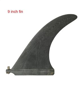 910 inch Surf Longboard Fins Fiberglass Black color Surfing Fin Surfboard Fin Single Fins 240123