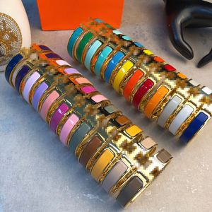 Dupe gioielli di marca stile punk braccialetto smaltato di alta qualità da 12 mm per braccialetti con ciondoli da donna regalo di nozze per feste
