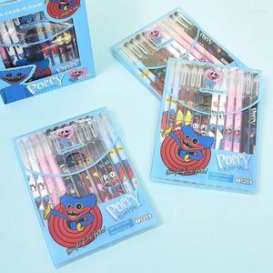 Set Cartoon Gel Pen Erasable Cute Animation Pattern Ball School Supplies Office Stationery