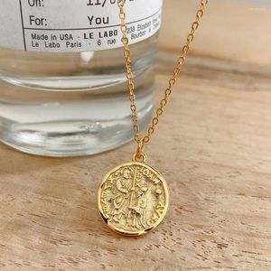 Hängen 16mm Autentic 925 Sterling Silver Gold Napoleon Portarit Coin Pendant Halsband Fina smycken C-B865