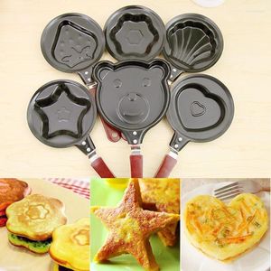 Panelas Ferramentas de Cozinha Molde de Ovo Pan Flip Omelete Café da Manhã Frigideira Antiaderente Pancake Maker 12 cm Mini