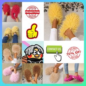 Slippers Plush Designer Platform Cotton أحذية مبطنة للنساء للنساء الشتاء حافظ على دافئ ارتداء مريح مقاوم للصوف الداخلي من الفرو Softy 79 Comtable